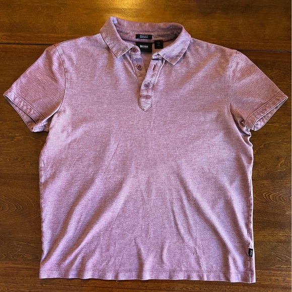 Hugo Boss Men’s Rapino Slub Short Sleeve Polo Shirt Size Medium - Picture 1 of 5